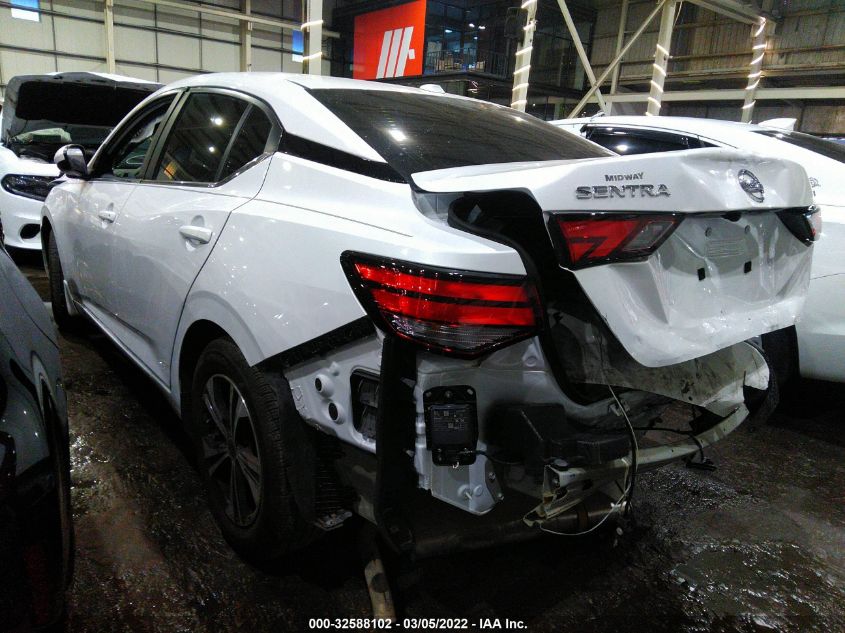 2021 NISSAN SENTRA SV VIN: 3N1AB8CV1MY263553