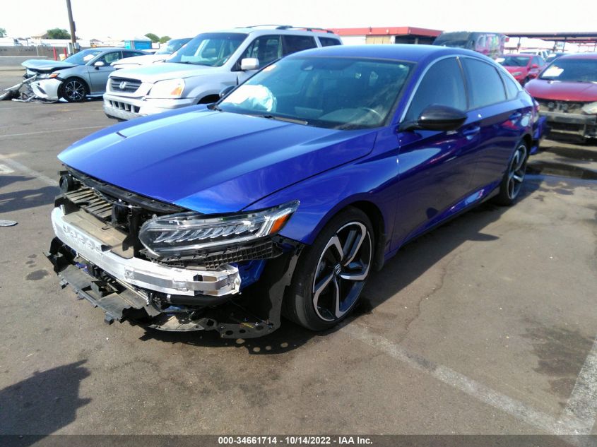 2021 HONDA ACCORD SEDAN SPORT SE VIN: 1HGCV1F45MA112261