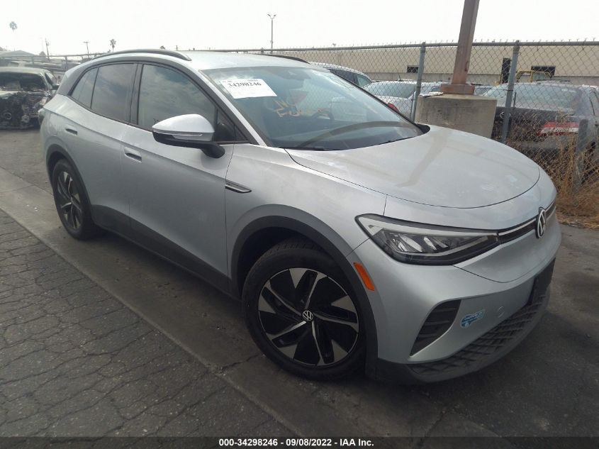 2021 VOLKSWAGEN ID.4 PRO VIN: WVGRMPE26MP023578