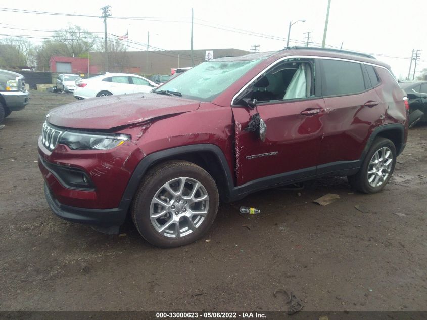 2022 JEEP COMPASS LATITUDE LUX VIN: 3C4NJDFB4NT109185