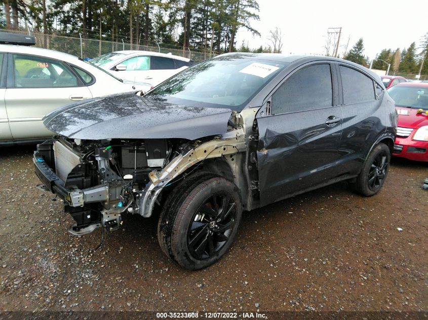2022 HONDA HR-V SPORT VIN: 3CZRU6H12NM758920