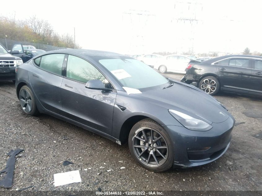 2022 TESLA MODEL 3 LONG RANGE VIN: 5YJ3E1EB8NF324191