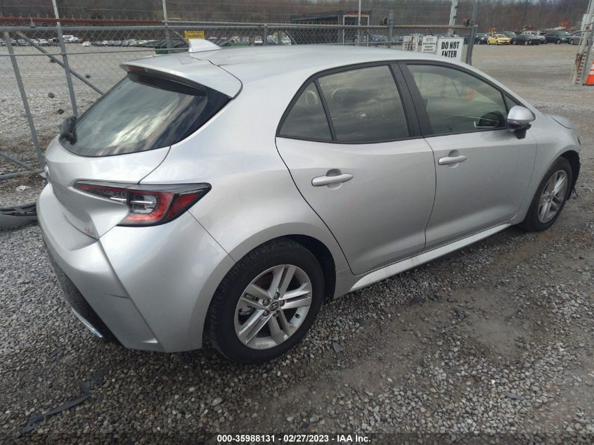 2022 TOYOTA COROLLA HATCHBACK SE/NIGHTSHADE/XSE VIN: JTND4MBEXN3172348