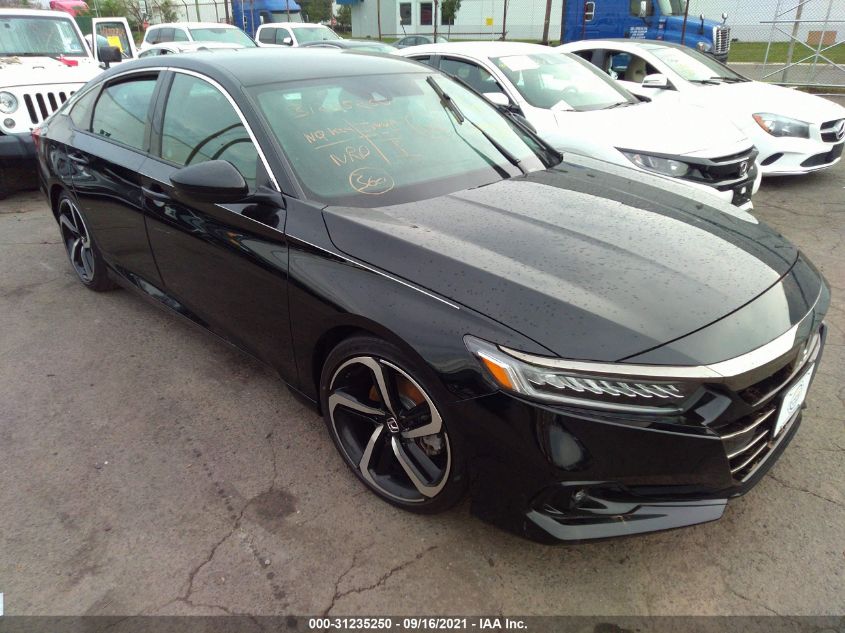 2021 HONDA ACCORD SEDAN SPORT VIN: 1HGCV1F30MA097319