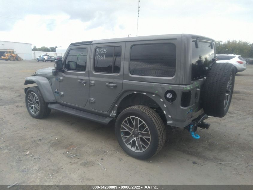 2022 JEEP WRANGLER 4XE UNLIMITED SAHARA HIGH VIN: 1C4JJXP60NW215533