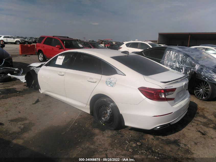 2021 HONDA ACCORD SEDAN SPORT VIN: 1HGCV1F37MA116836