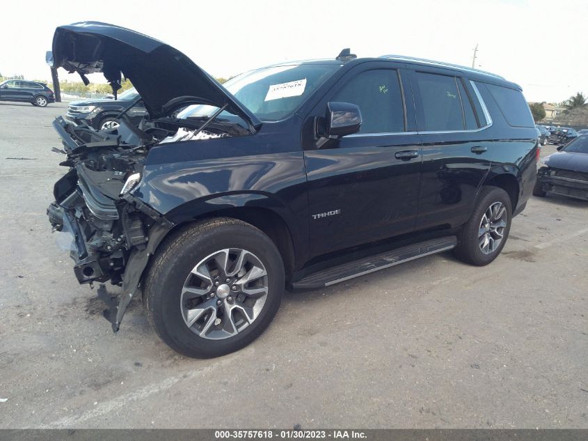 2021 CHEVROLET TAHOE LT VIN: 1GNSKNKD9MR185349