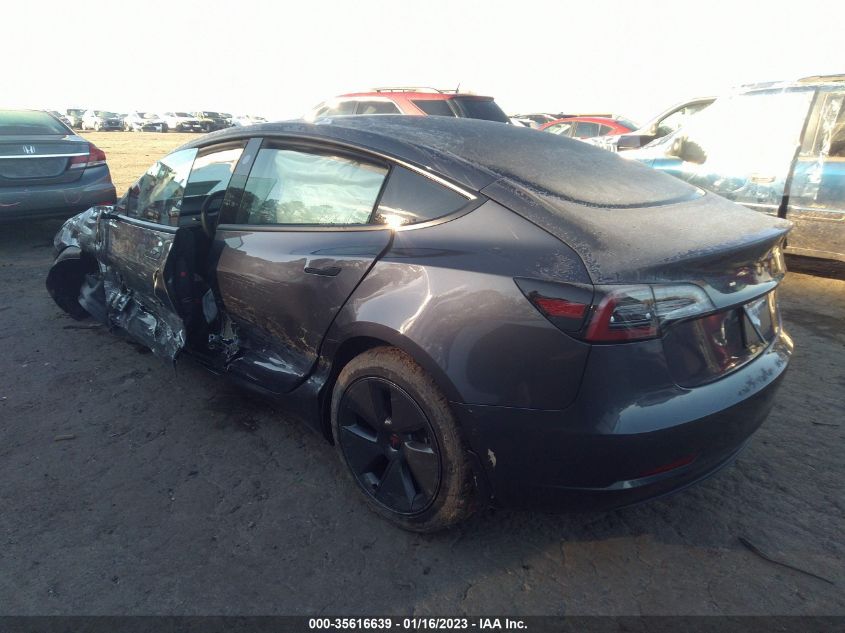 2022 TESLA MODEL 3 LONG RANGE VIN: 5YJ3E1EB5NF256545
