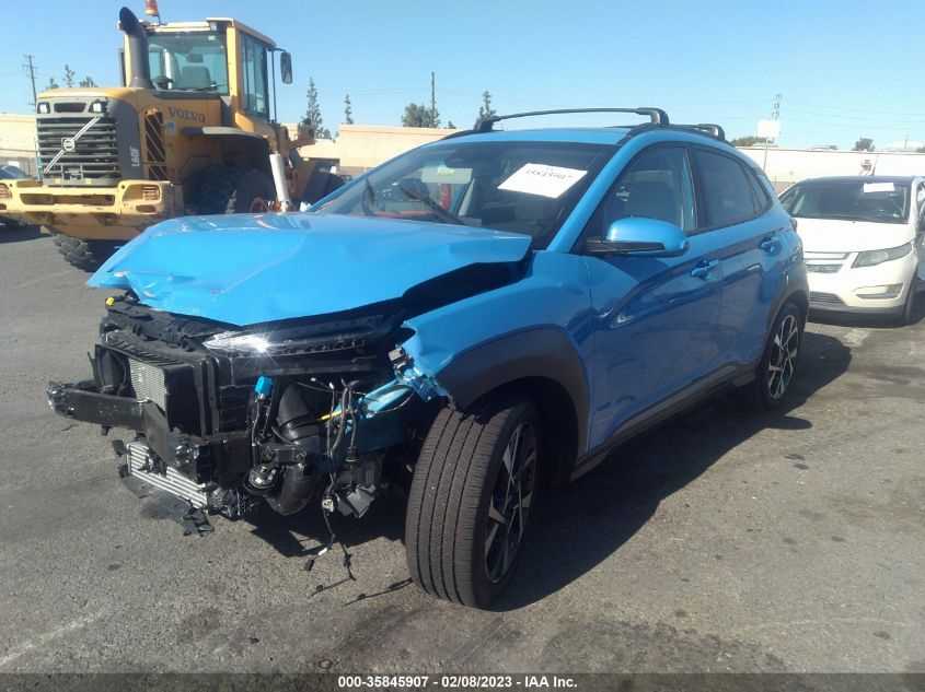 2022 HYUNDAI KONA LIMITED VIN: KM8K53A39NU927935