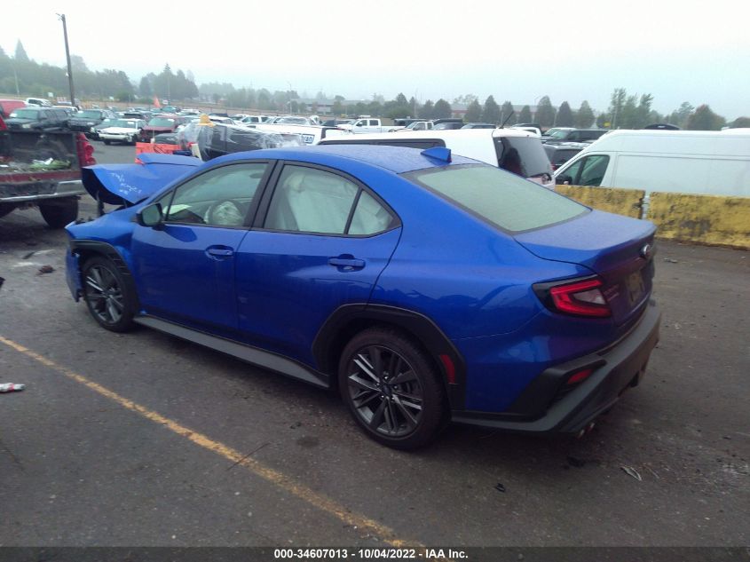 2022 SUBARU WRX VIN: JF1VBAA68N9009045