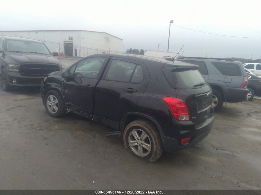 2020 CHEVROLET TRAX LS VIN: 3GNCJKSB0LL289450