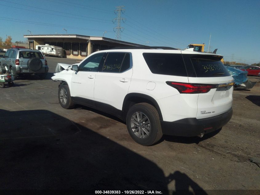2022 CHEVROLET TRAVERSE LT CLOTH VIN: 1GNEVGKW2NJ171455