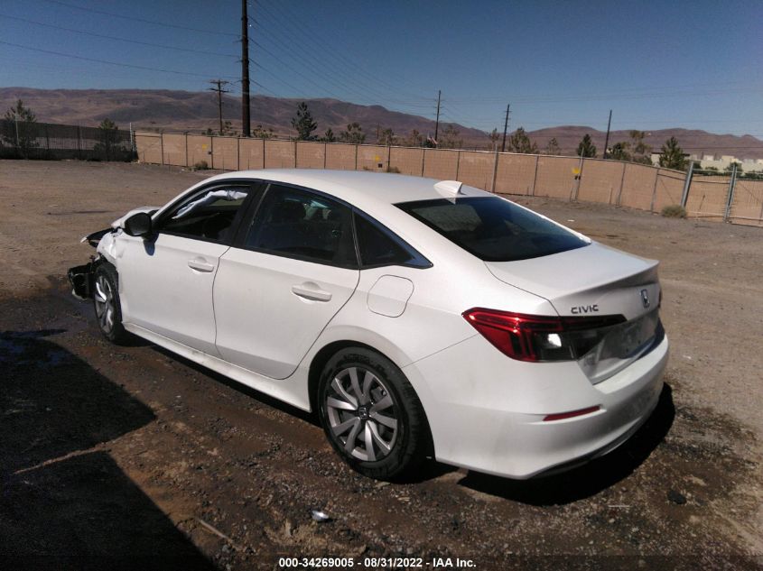 2022 HONDA CIVIC SEDAN LX VIN: 2HGFE2F2XNH541481