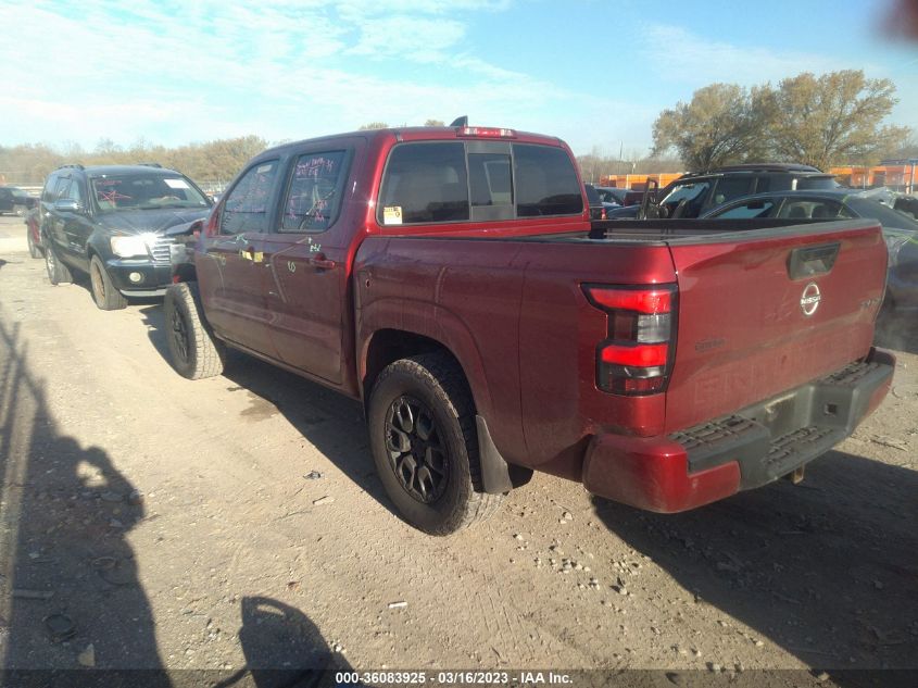 2022 NISSAN FRONTIER SV VIN: 1N6ED1EKXNN658832