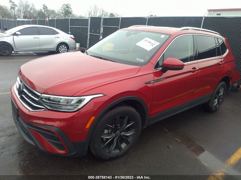 2022 VOLKSWAGEN TIGUAN SE VIN: 3VV2B7AXXNM012105