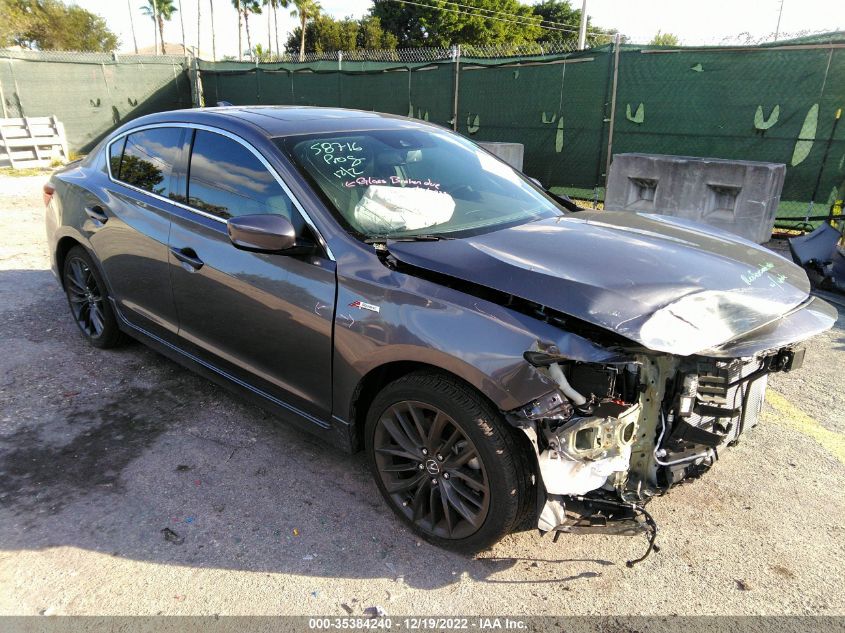 2022 ACURA ILX PACKAGE VIN: 19UDE2F83NA007796