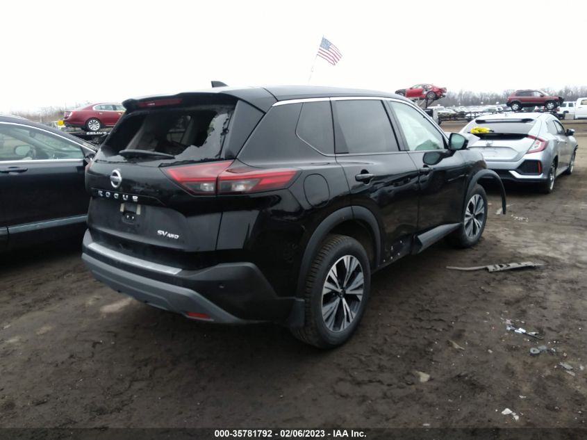 2021 NISSAN ROGUE SV VIN: 5N1AT3BB6MC677209