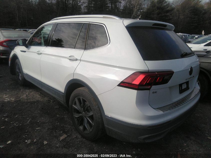 2022 VOLKSWAGEN TIGUAN SE VIN: 3VV3B7AX3NM053695