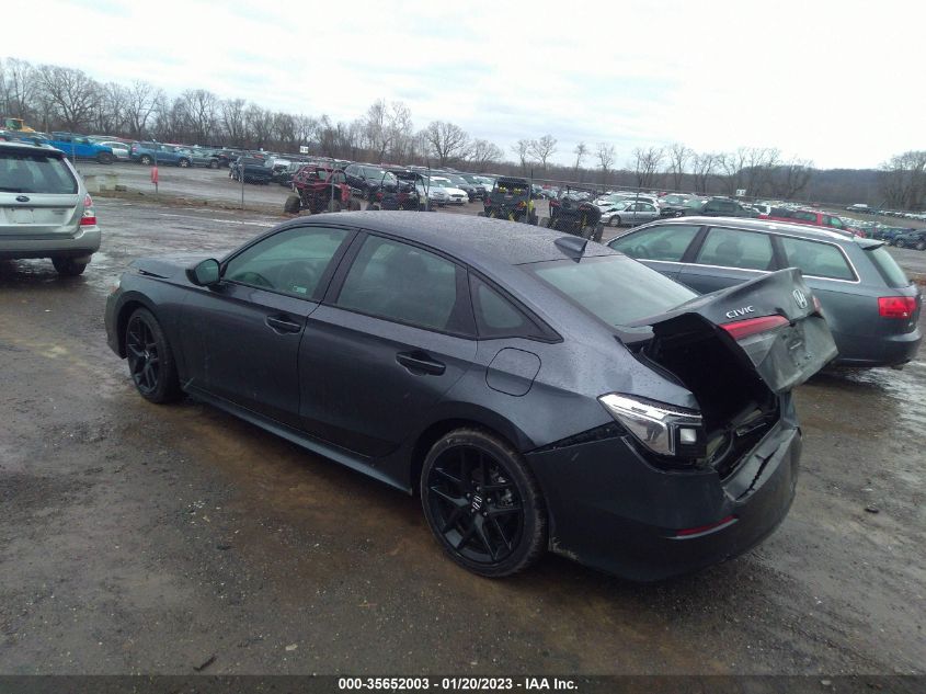 2022 HONDA CIVIC SEDAN SPORT VIN: 2HGFE2F53NH607265
