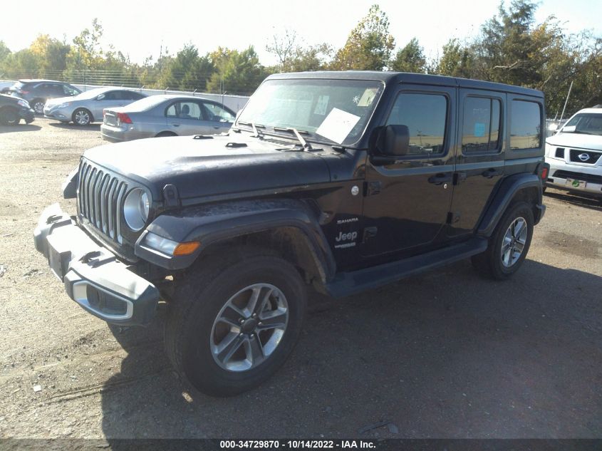2020 JEEP WRANGLER UNLIMITED SAHARA VIN: 1C4HJXEN1LW278856