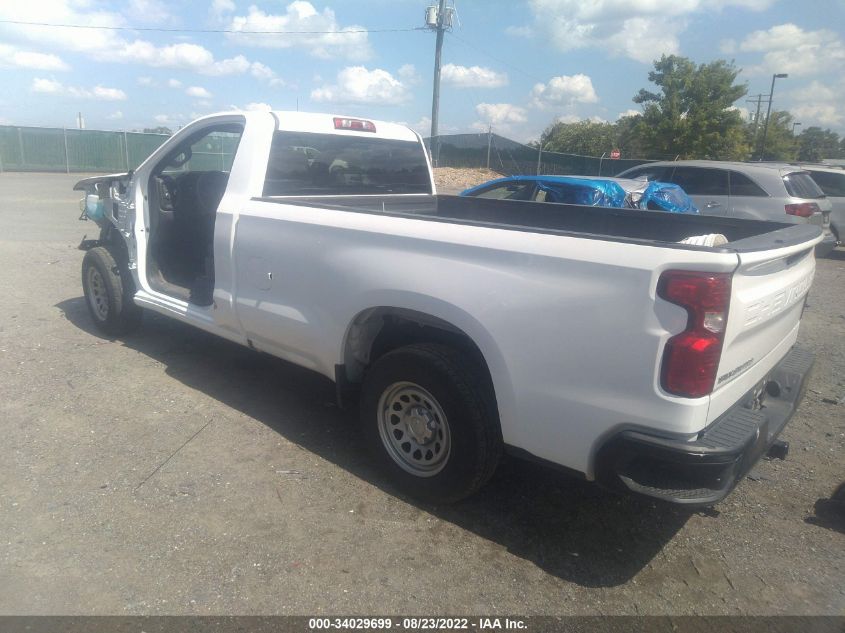 2020 CHEVROLET SILVERADO 1500 WORK TRUCK VIN: 3GCNWAEH9LG178191