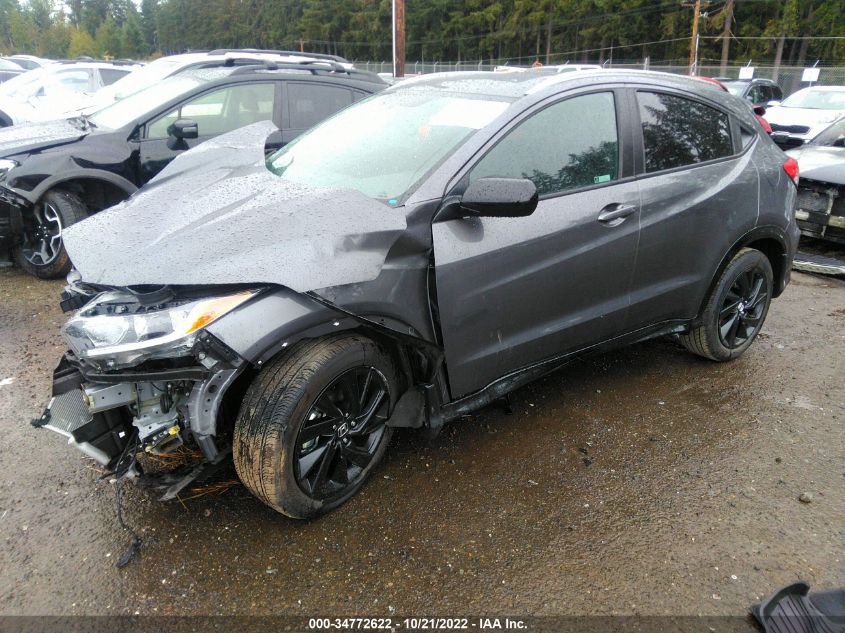 2022 HONDA HR-V SPORT VIN: 3CZRU6H18NM741443
