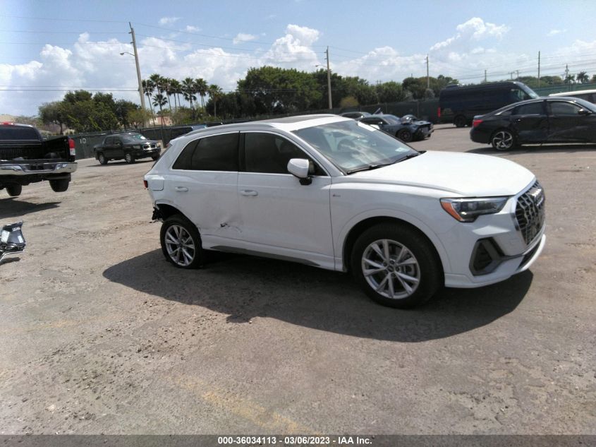 2022 AUDI Q3 S LINE PREMIUM VIN: WA1DECF32N1031963