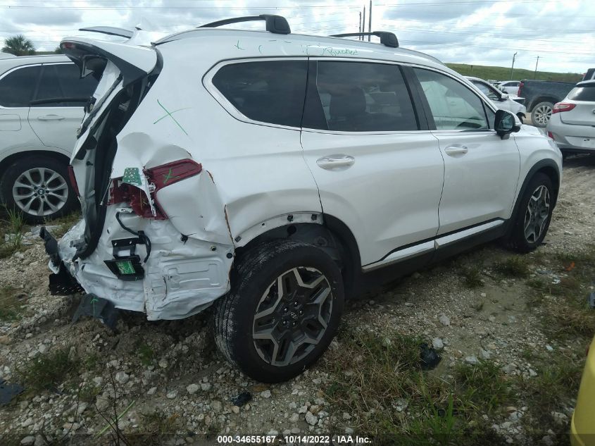 2021 HYUNDAI SANTA FE LIMITED VIN: 5NMS44AL2MH371440