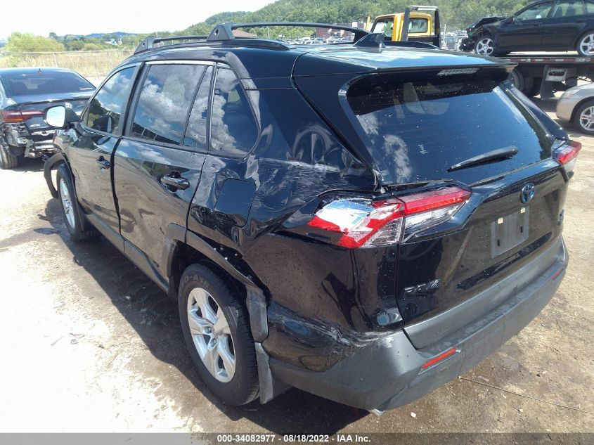 2021 TOYOTA RAV4 HYBRID XLE VIN: JTMRWRFV7MD124746