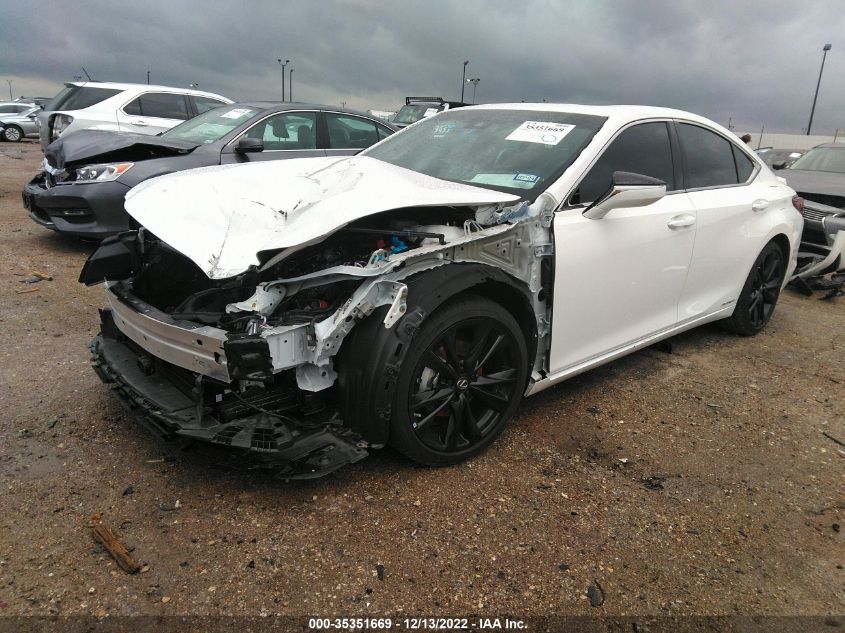 2022 LEXUS ES ES 300H F SPORT VIN: 58AGA1C13NU019877