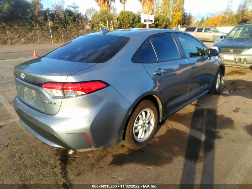 2021 TOYOTA COROLLA HYBRID LE VIN: JTDEAMDE3MJ026768