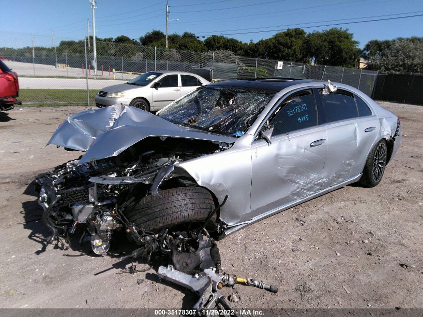 2021 MERCEDES-BENZ S-CLASS S 580 VIN: W1K6G7GB9MA041187
