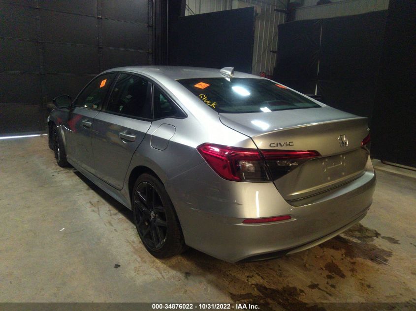 2022 HONDA CIVIC SEDAN SPORT VIN: 2HGFE2F54NH511029