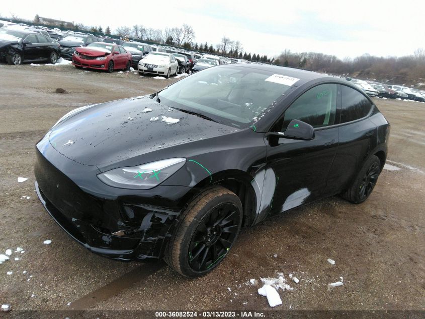 2023 TESLA MODEL Y LONG RANGE VIN: 7SAYGAEE3PF637732