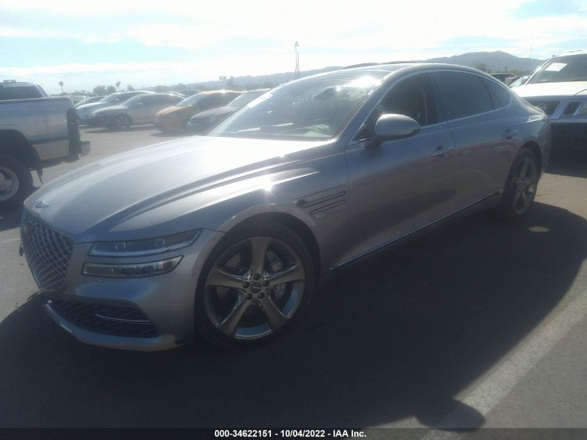 2021 GENESIS G80 3.5T VIN: KMTGC4SD9MU083196