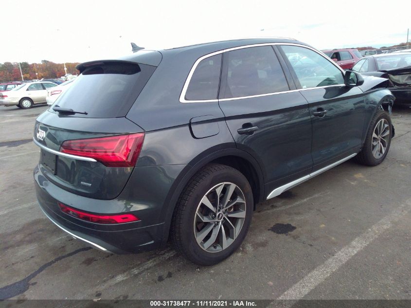 2021 AUDI Q5 PREMIUM PLUS VIN: WA1BAAFY4M2065608