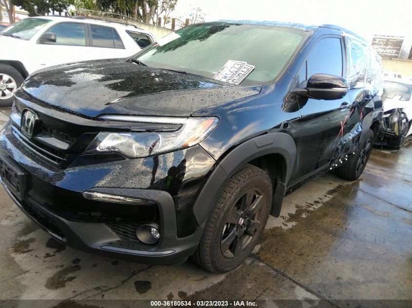 2022 HONDA PILOT TRAILSPORT VIN: 5FNYF6H85NB060640