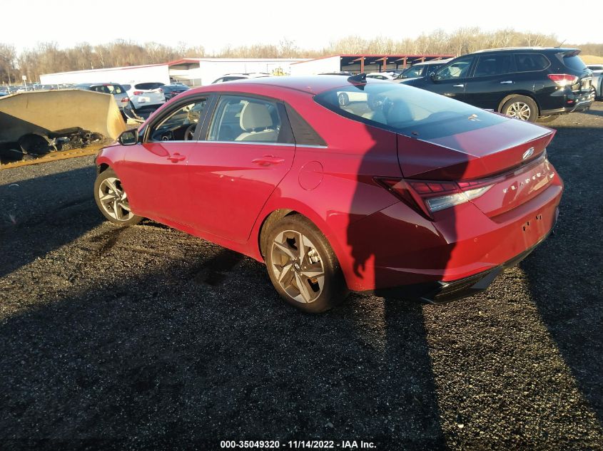 2021 HYUNDAI ELANTRA LIMITED VIN: KMHLP4AG4MU088072