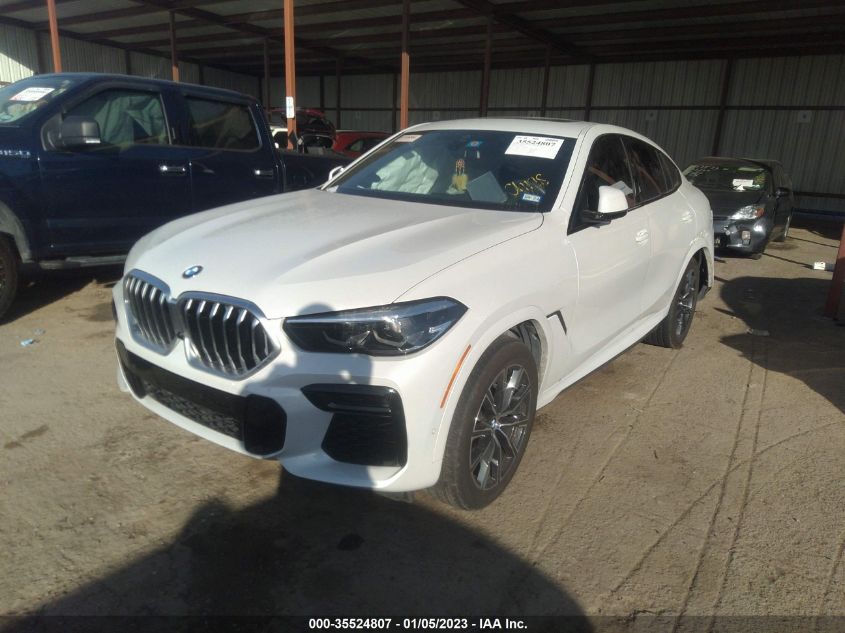 2023 BMW X6 XDRIVE40I VIN: 5UXCY6C08P9N44478