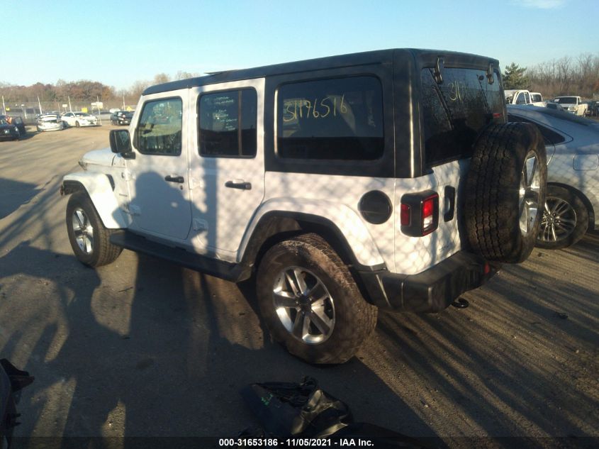 2021 JEEP WRANGLER UNLIMITED SAHARA VIN: 1C4HJXEG2MW736214