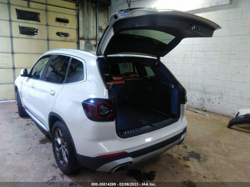 2022 BMW X3 XDRIVE30I VIN: 5UX53DP05N9J79292 – VIN Public