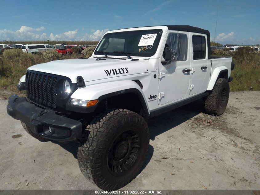 2021 JEEP GLADIATOR WILLYS VIN: 1C6HJTAG6ML614267