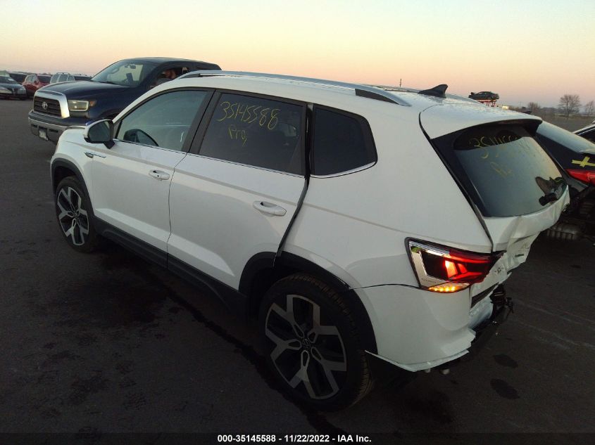 2022 VOLKSWAGEN TAOS SEL VIN: 3VV2X7B23NM074031