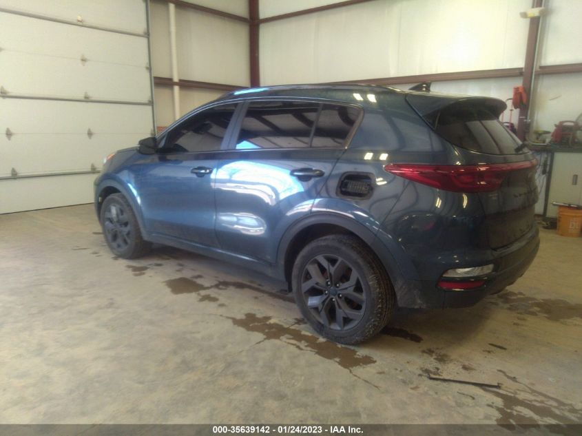 2022 KIA SPORTAGE NIGHTFALL VIN: KNDP6CAC6N7011557