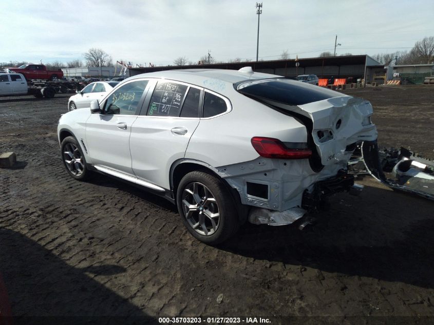2022 BMW X4 XDRIVE30I VIN: 5UX33DT06N9K12412