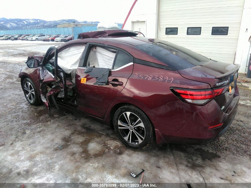 2022 NISSAN SENTRA SV VIN: 3N1AB8CV7NY209398