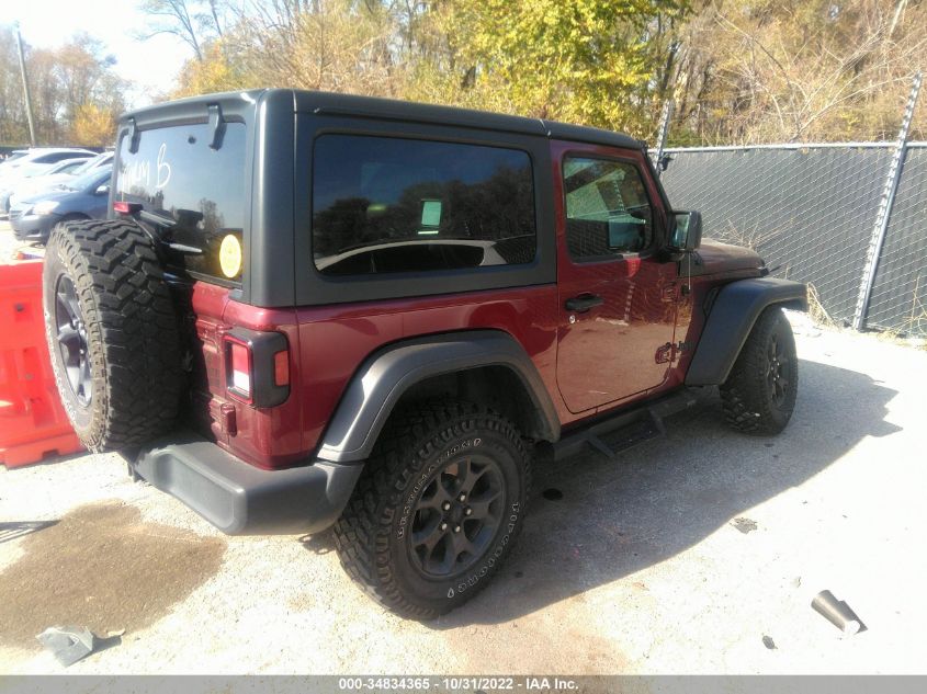 2021 JEEP WRANGLER WILLYS VIN: 1C4HJXAG8MW669124