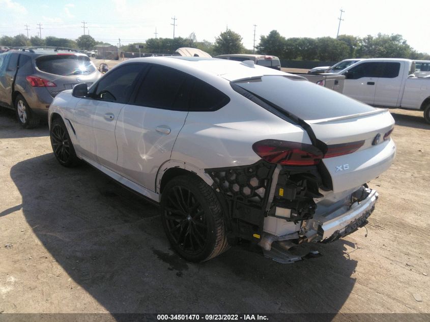 2022 BMW X6 XDRIVE40I VIN: 5UXCY6C07N9L77446