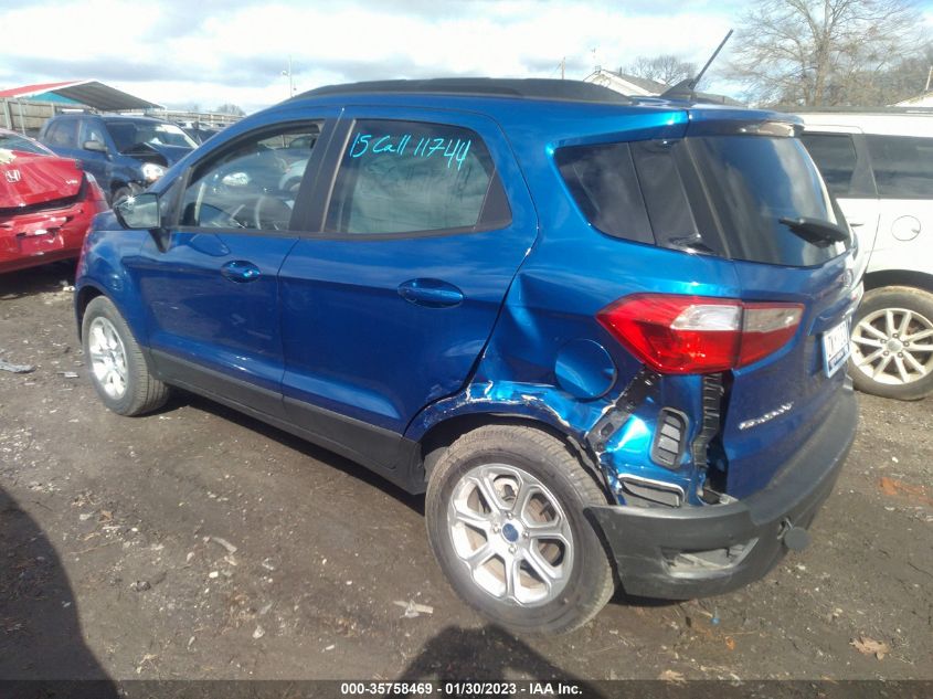 2021 FORD ECOSPORT SE VIN: MAJ3S2GE8MC425626