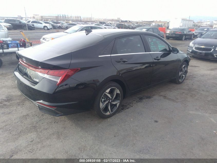 2023 HYUNDAI ELANTRA HYBRID LIMITED VIN: KMHLN4AJ5PU046984
